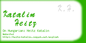 katalin heitz business card